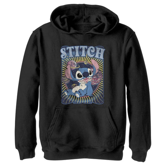 Boy's Lilo & Stitch Groovy Planets Stitch Pull Over Hoodie