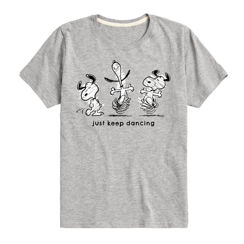 تي شيرت جرافيكي بأكمام قصيرة للأولاد - Peanuts - Snoopy Just Keep Dancing