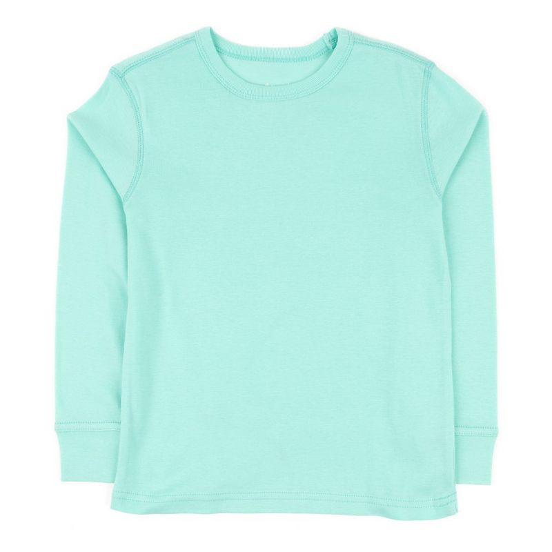 Leveret Kids Long Sleeve Solid Classic Color T-Shirt