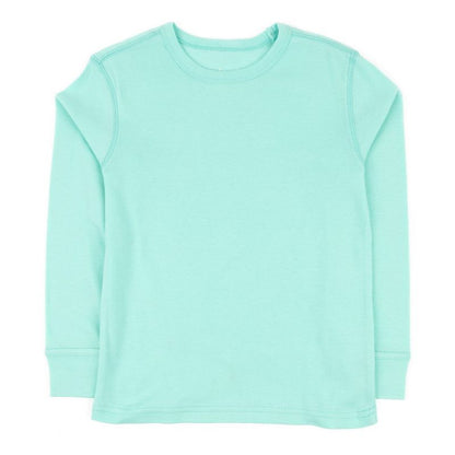 Leveret Kids Long Sleeve Solid Classic Color T-Shirt