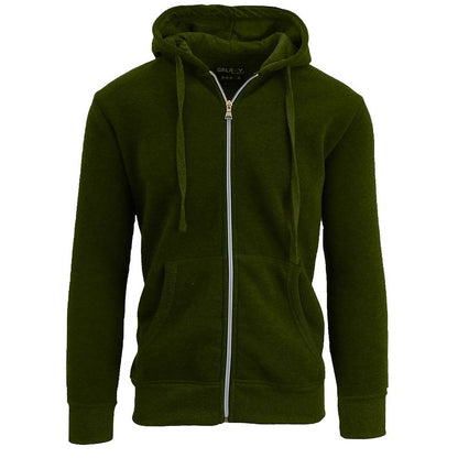 Galaxy By Harvic Boy's Slim Fit Fleece Lined Zip Up Hoodie