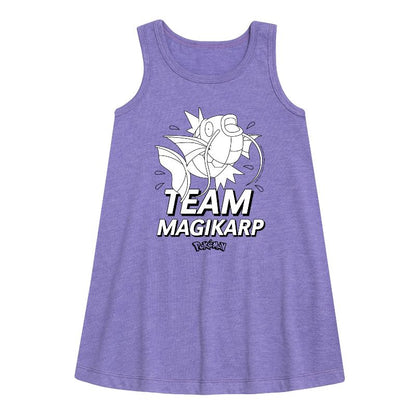 Girls' - Pokémon - Team Magikarp Graphic Sleeveless Aline Dress