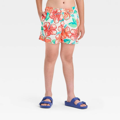 شورت سباحة مطبوع عليه زهور الكركديه الاستوائية للأولاد - Cat &amp; Jack™