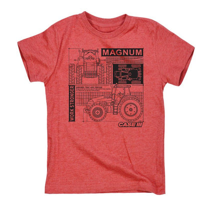 Boys' - Case IH - Magnum Diagram Short Sleeve Graphic T-Shirt