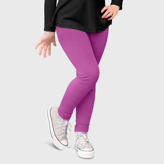 City Threads Girls 100% Cotton Leggings - USA-Made, Soft, Breathable & Sensory Friendly for Kids/Toddlers (Part 4)