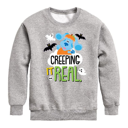 Boys' - Blue's Clues & You! - Creeping It Real Graphic Long Sleeve Fleece Sweatshirt