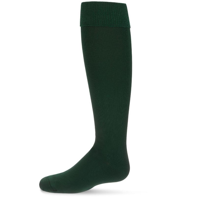 Memoi Girls' Cuffed Opaque Knee High Socks