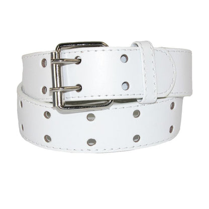 CTM Kids' 1 Inch Wide Leather Two Hole Jean Belt