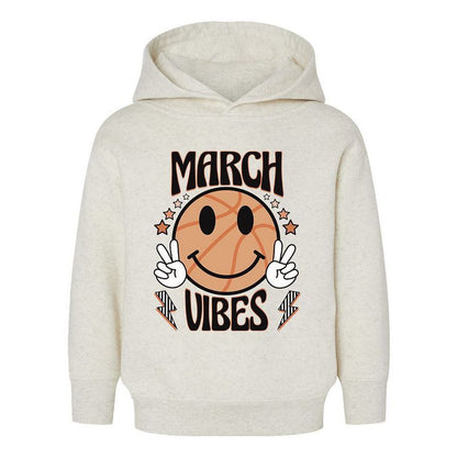 The Juniper Shop March Vibes Basketball Toddler Graphic Hoodie