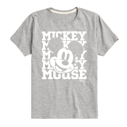 Boys' - Disney - Mickey, Mickey, Mickey Mouse Short Sleeve Graphic T-Shirt