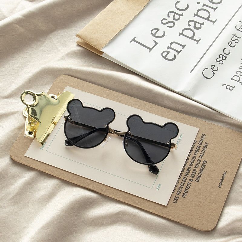 MyKids-USA Girls Colorful Lenses Cartoon Frame Shape Fashion Sunglasses