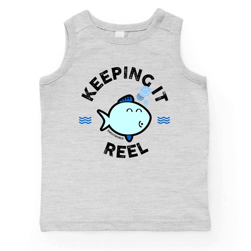 قميص خزان للشباب من The Juniper Shop SmileyWorld Keeping It Reel Fish