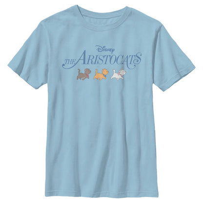 Boy's Aristocats Kitten Strut Movie Logo T-Shirt