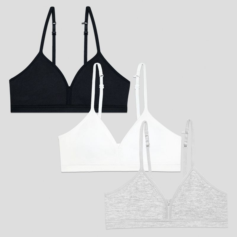 Fruit of the Loom Girls 3PK Seamless Bralette