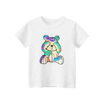 MyKids-USA Baby Boy Cartoon Bear Graphic Cool Style Quality Tee