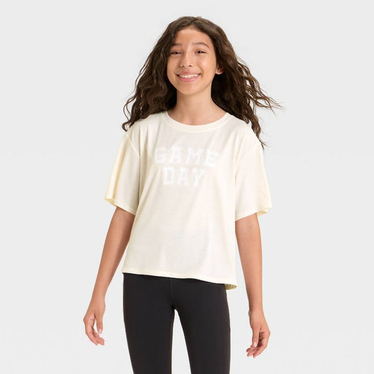 Girls' Beyond Ease Crop Boxy T-Shirt - All In Motion™