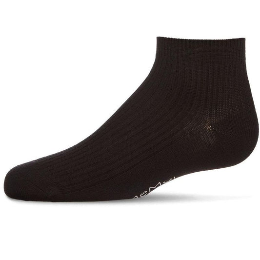 Memoi Thin Ribbed Cotton Kids Anklet Sock