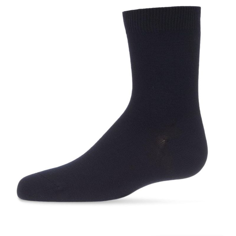 Memoi Toddler's and Kids' Basic Soft Rayon from Bamboo Crew Socks
