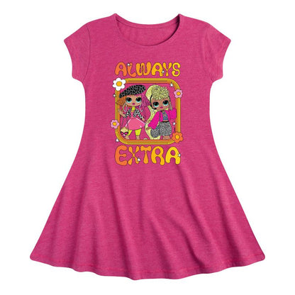 Girls' - LOL Surprise! - Always Extra Fit & Flair Cap Sleeve Dress
