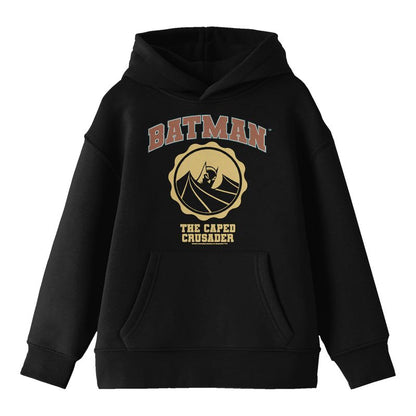 Batman Collegiate Style Logo Youth Black Graphic Hoodie
