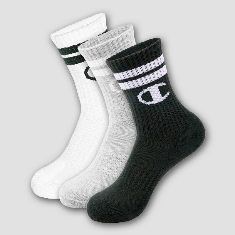 Champion Boys' 3pk Crew Socks