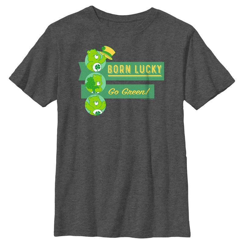 Boy's Care Bears St. Patrick’s Day Born Lucky T-Shirt