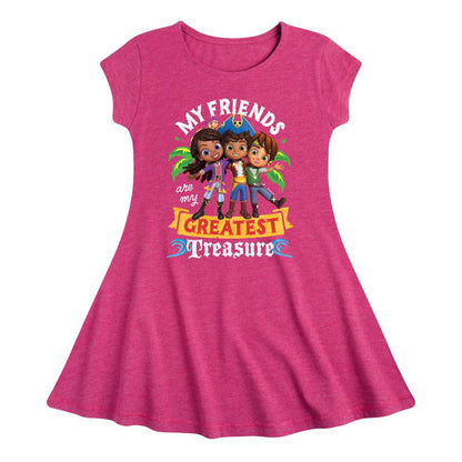 فستان بناتي - سانتياغو أوف ذا سيز - أصدقائي الأعظم - مقاس مناسب وأنيق - بأكمام قصيرة