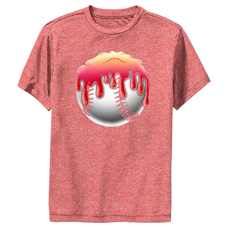 Boy's Lost Gods Melting Baseball Performance Tee