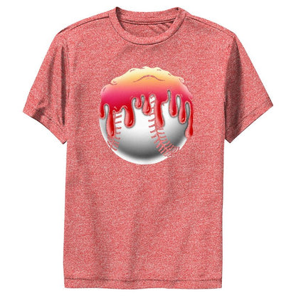 Boy's Lost Gods Melting Baseball Performance Tee