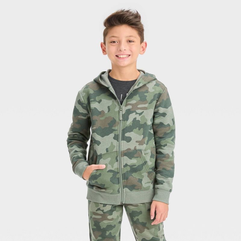 Boys' Fleece Zip-Up Sweatshirt - Cat & Jack™