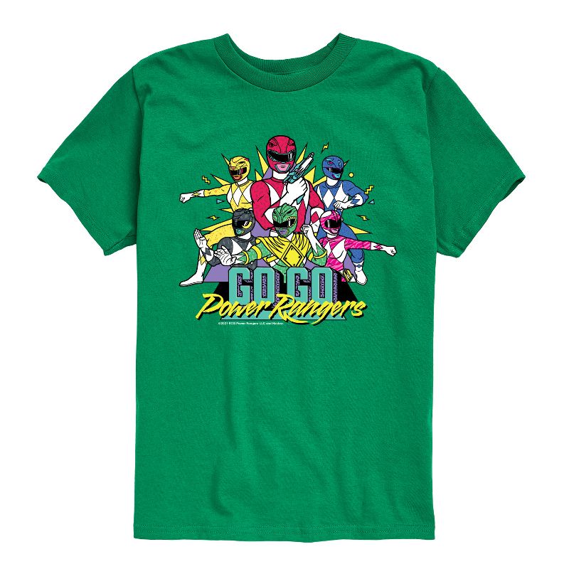 Boys' - Power Rangers - Go Go Group Short Sleeve Graphic T-Shirt