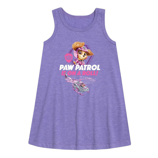 Girls' - Paw Patrol - Paw Patrol Is On A Roll Graphic Sleeveless Aline Dress