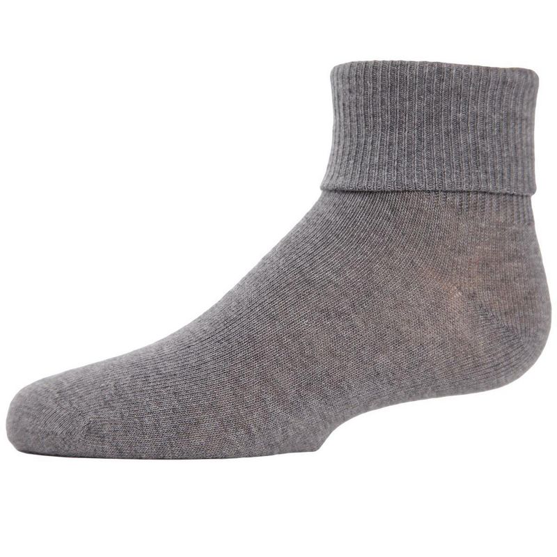 Memoi Kids' Triple Roll Cotton Blend Ankle Socks