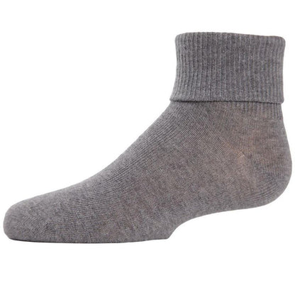Memoi Kids' Triple Roll Cotton Blend Ankle Socks