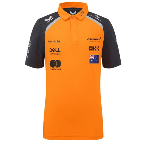 Castore McLaren F1 Kids 2025 Oscar Piastri Team Drivers Polo Shirt