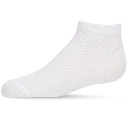 Memoi Pointelle Cotton Blend Super Soft Anklet Sock
