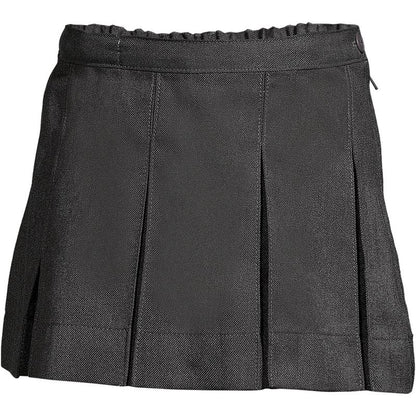 Lands' End Lands' End School Uniform Kids Solid Box Pleat Skirt Above Knee