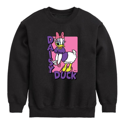 Boys' - Disney - Daisy Duck Graphic Long Sleeve Fleece Sweatshirt