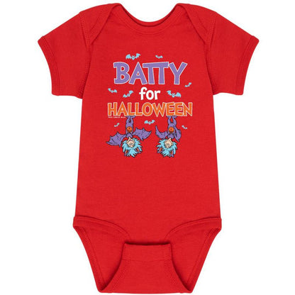 Boys' - Dr. Seuss - Batty For Halloween Thing 1 and Thing 2 Baby One Piece