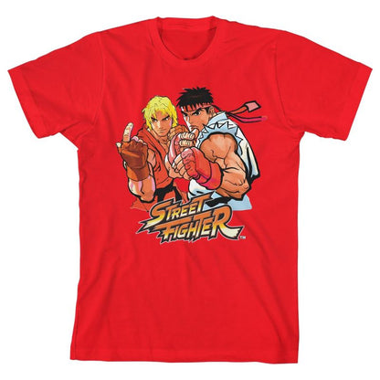 تيشيرت أحمر للأولاد من Street Fighter 4 Ken and Ryu