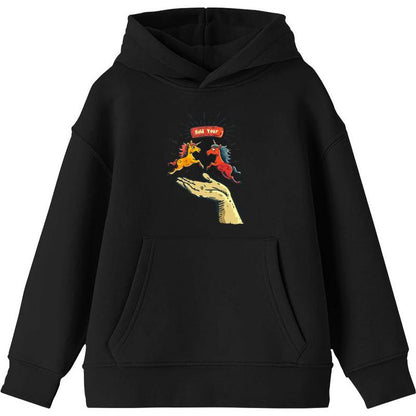 Hold Your Horses Humor Youth Long Sleeve Hoodie