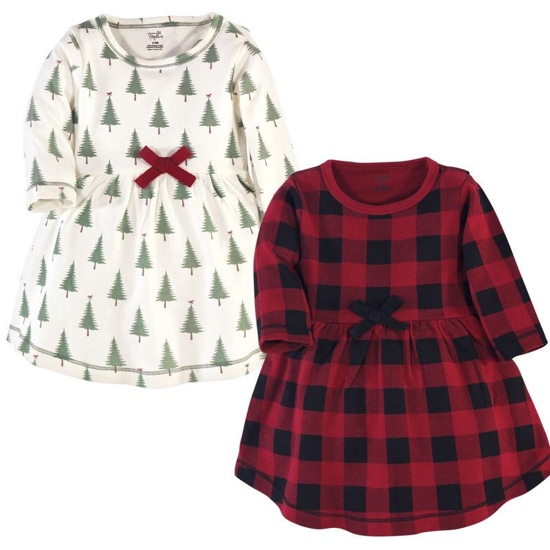 Luvable Friends Touched by Nature Long-Sleeve Dresses 2pk