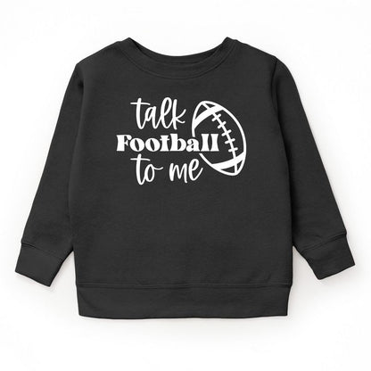 The Juniper Shop Talk Football To Me Ball Youth Ultra-Soft Graphic Sweatshirt
