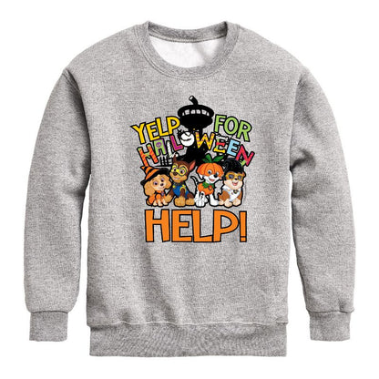 Boys' - Paw Patrol - Yelp For Halloween Help Graphic Long Sleeve Fleece Sweatshirt