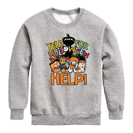 Boys' - Paw Patrol - Yelp For Halloween Help Graphic Long Sleeve Fleece Sweatshirt