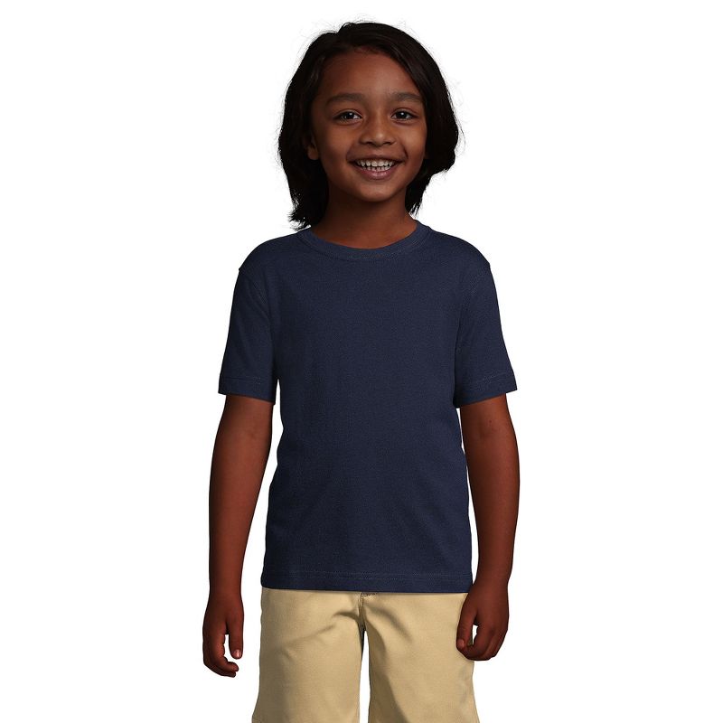 Lands' End School Uniform Kids Short Sleeve Essential T-shirt
