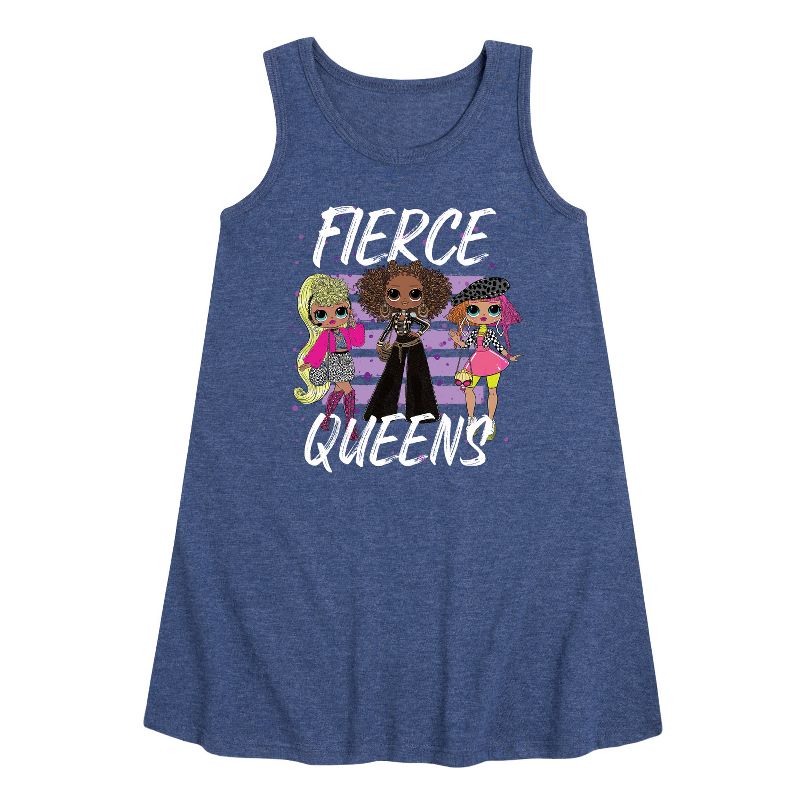 Girls' - LOL Surprise! - Fierce Queens Graphic Sleeveless Aline Dress