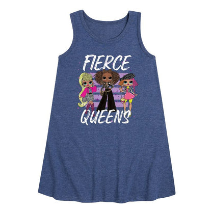 Girls' - LOL Surprise! - Fierce Queens Graphic Sleeveless Aline Dress