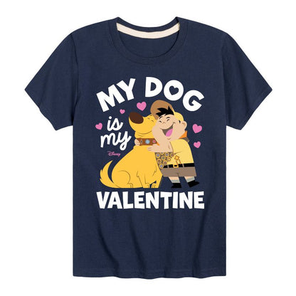 Boys' - Disney - Dug My Dog Is My Valentine Short Sleeve Graphic T-Shirt