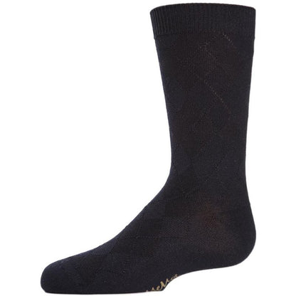 Memoi Boys' Awesome Argyle Crew Socks
